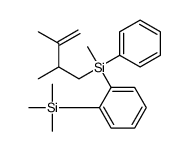 2,3-dimethylbut-3-enyl-methyl-phenyl-(2-trimethylsilylphenyl)silane Structure