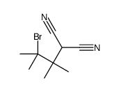 2-(3-bromo-2,3-dimethylbutan-2-yl)propanedinitrile Structure