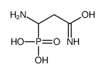 (1,3-diamino-3-oxopropyl)phosphonic acid Structure