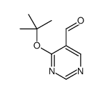 5-Pyrimidinecarboxaldehyde,4-(1,1-dimethylethoxy)-(9CI) Structure