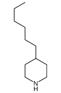 4-hexylpiperidine Structure