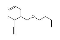 4-(butoxymethyl)-5-methylhept-1-en-6-yne结构式