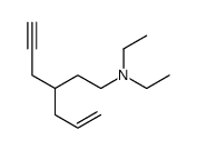 N,N-diethyl-3-prop-2-ynylhex-5-en-1-amine结构式