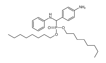 4-[anilino(dioctoxyphosphoryl)methyl]aniline Structure