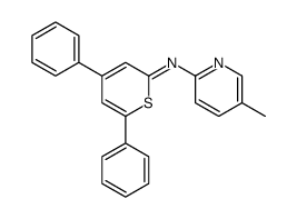 N-(5-methylpyridin-2-yl)-4,6-diphenylthiopyran-2-imine Structure