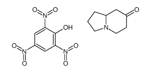 2,3,5,6,8,8a-hexahydro-1H-indolizin-7-one,2,4,6-trinitrophenol结构式