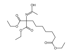 triethyl 1-acetamidoheptane-1,1,7-tricarboxylate结构式