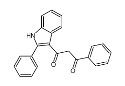 1-phenyl-3-(2-phenyl-1H-indol-3-yl)propane-1,3-dione结构式