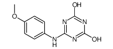 6-(4-methoxyanilino)-1H-1,3,5-triazine-2,4-dione Structure