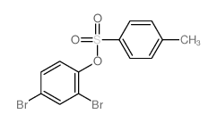 2,4-dibromo-1-(4-methylphenyl)sulfonyloxy-benzene结构式