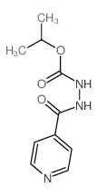 Hydrazinecarboxylicacid, 2-(4-pyridinylcarbonyl)-, 1-methylethyl ester Structure