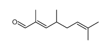 2,4,7-trimethylocta-2,6-dienal Structure