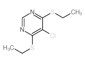Pyrimidine,5-chloro-4,6-bis(ethylthio)- structure