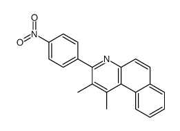 1,2-dimethyl-3-(4-nitrophenyl)benzo[f]quinoline Structure