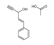 acetic acid,1-phenylpent-1-en-4-yn-3-ol Structure