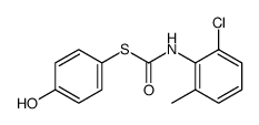 S-(4-hydroxyphenyl) (2-chloro-6-methylphenyl)carbamothioate Structure