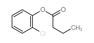 BUTYRIC ACID, o-CHLOROPHENYL ESTER Structure