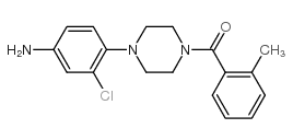 [4-(4-amino-2-chloro-phenyl)-piperazin-1-yl]-o-tolyl-methanone structure