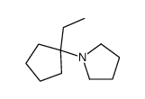 1-(1-ethylcyclopentyl)pyrrolidine结构式