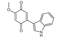 2-(1H-indol-3-yl)-5-methoxycyclohexa-2,5-diene-1,4-dione Structure
