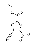 ethyl 5-cyano-4-nitrothiophene-2-carboxylate Structure