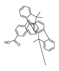 4-[bis(9,9-dimethylfluoren-2-yl)amino]benzoic acid Structure
