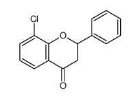 8-chloro-2-phenyl-2,3-dihydrochromen-4-one Structure