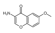 3-amino-6-methoxychromen-4-one结构式
