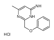 6-methyl-2-(phenoxymethyl)pyrimidin-4-amine,hydrochloride结构式