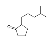 (2E)-2-(4-methylpentylidene)cyclopentan-1-one结构式