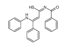 N-(3-anilino-3-phenylprop-2-enethioyl)benzamide Structure