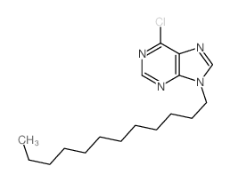 6-chloro-9-dodecyl-purine structure