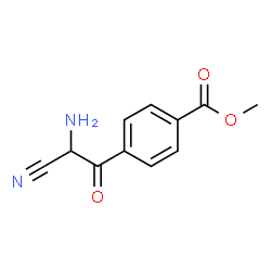 Benzoic acid,4-(aminocyanoacetyl)-,methyl ester (9CI)结构式