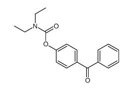 (4-benzoylphenyl) N,N-diethylcarbamate Structure