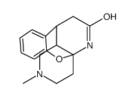 4a,10-(Iminoethano)-4aH-(1)benzopyrano(3,2-c)pyridin-12-one,1,2,3,4,10,10a-hexahydro-2-methyl结构式