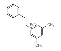 3, 5-Dimethyl-1-styrylpyridinium bromide Structure