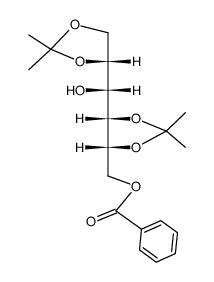 1-O-benzoyl-2,3:5,6-di-O-isopropylidene-D-mannitol结构式