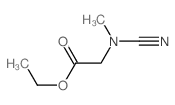 ethyl 2-(cyano-methyl-amino)acetate Structure