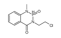 5,6-Benzo-1-methyl-3-(2-chlorethyl)-2-hydro-2-oxo-1,3,2λ4-diazaphosphorinan-4-on Structure