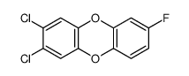 2,3-dichloro-7-fluorodibenzo-p-dioxin结构式