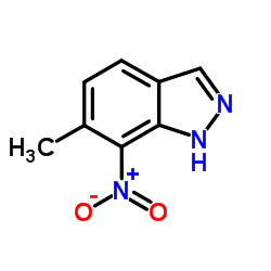 6-甲基-7-硝基-1H-吲唑结构式