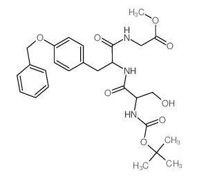 methyl 2-[[2-[[3-hydroxy-2-(tert-butoxycarbonylamino)propanoyl]amino]-3-(4-phenylmethoxyphenyl)propanoyl]amino]acetate结构式