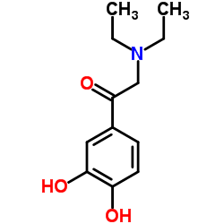 Ethanone, 2-(diethylamino)-1-(3,4-dihydroxyphenyl)- (9CI)结构式