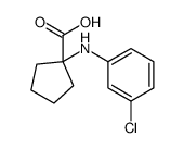1-(3-氯-苯基氨基)-环戊烷羧酸结构式