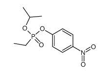 Ethylphosphonic acid isopropyl 4-nitrophenyl ester Structure