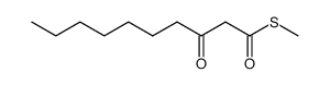 S-methyl 3-oxodecanethioate结构式