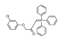 1-(3-chlorophenoxy)-3-(triphenyl-λ5-phosphanylidene)propan-2-one结构式