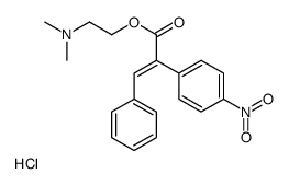 dimethyl-[2-[(E)-2-(4-nitrophenyl)-3-phenylprop-2-enoyl]oxyethyl]azanium,chloride Structure