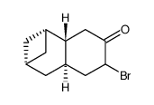 (1R,3R,4aR,8aS)-6-bromooctahydro-1,3-methanonaphthalen-7(1H)-one结构式