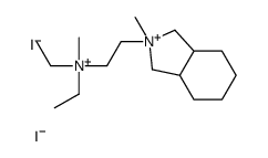 diethyl-methyl-[2-(2-methyl-1,3,3a,4,5,6,7,7a-octahydroisoindol-2-ium-2-yl)ethyl]azanium,diiodide Structure